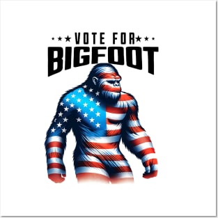 Vote For Bigfoot 2024 Posters and Art